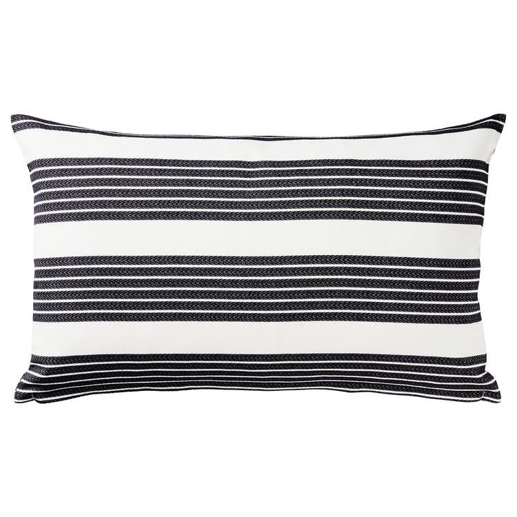 METTALISE Cushion cover, white, dark gray IKEA