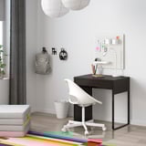 MICKE Desk, black-brown, 28 3/4x19 5/8 "