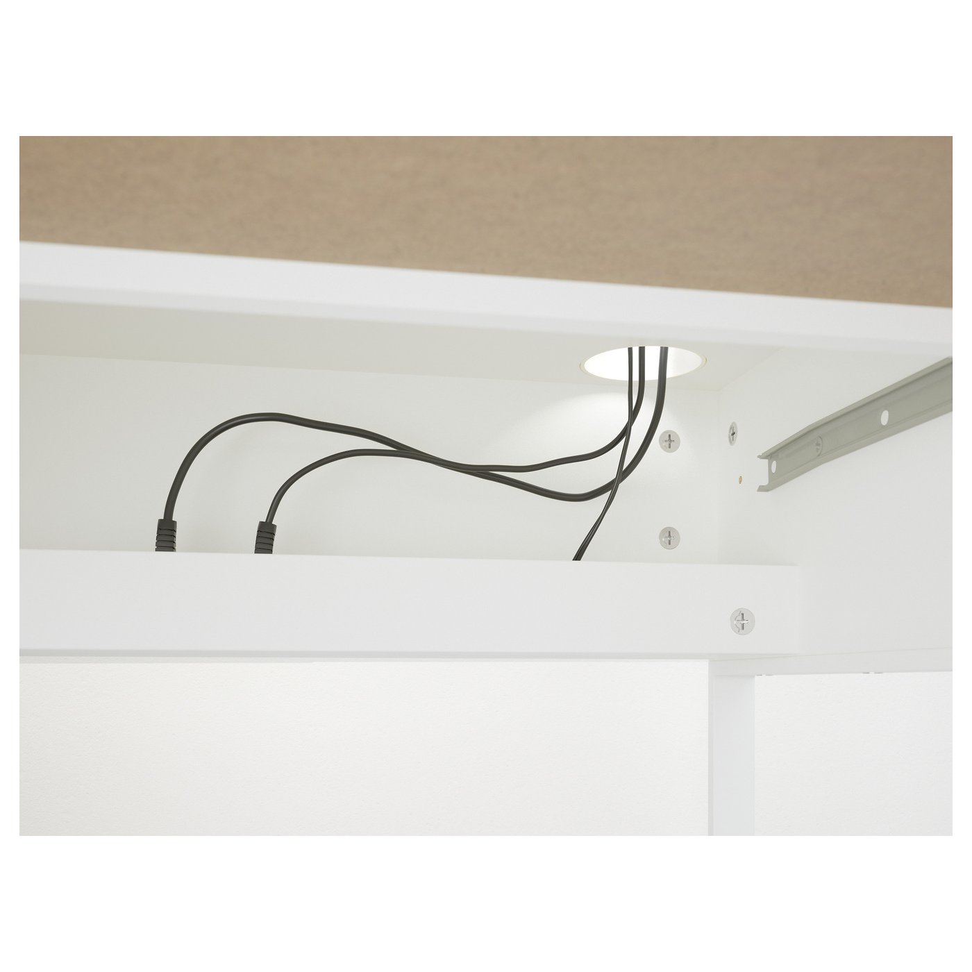 Desk and chair, white/light green 5