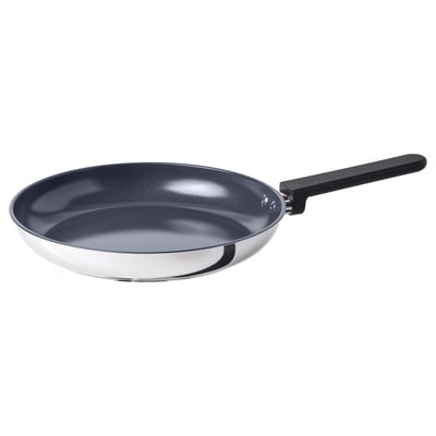 MIDDAGSMAT Frying pan, non-stick coating/stainless steel, 11 "