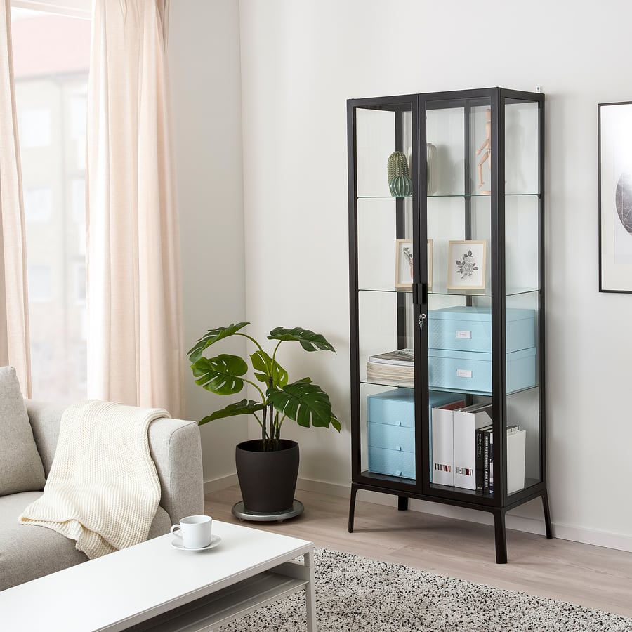 MILSBO Glassdoor anthracite, 28 3/4x68 7/8" IKEA