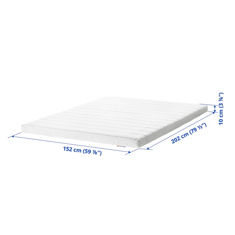 MINNESUND Foam mattress, firm/white, Queen IKEA