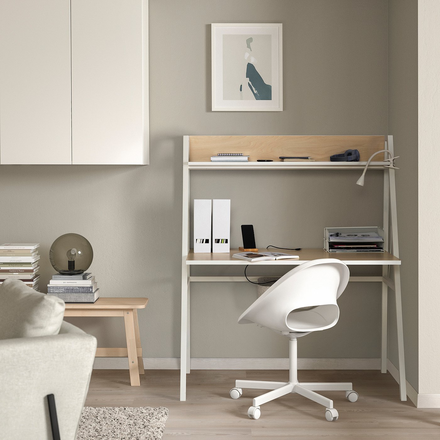 IKEA ミットプランMITTPLAN ホワイトデスク　学習机 MITTPLAN desk, white, 311/2x235/8