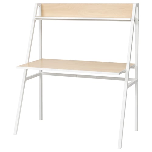 MITTPLAN Desk with add-on unit, white, 47 1/4x24 3/4 "