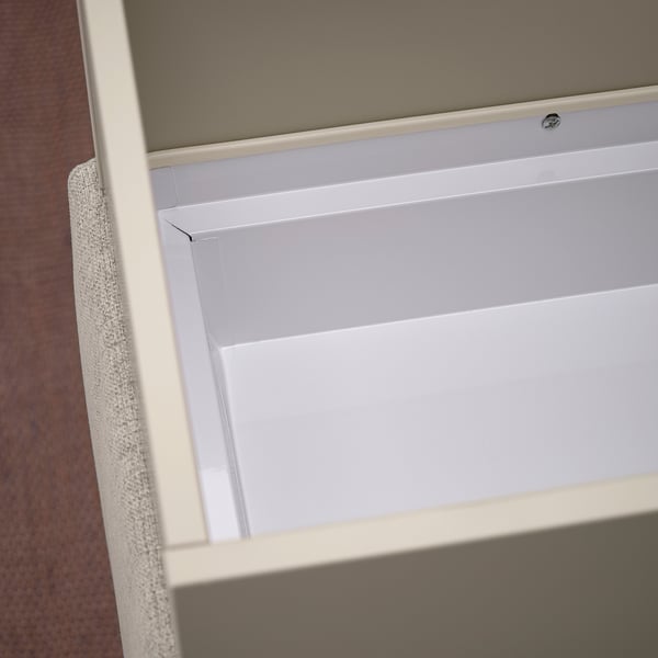 MITTZON Acoustic plant box with castors, Gunnared beige, 39 3/8x16 1/2x48 3/8 "