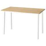 MITTZON Conference table, oak veneer/white, 47 1/4x26 3/4x29 1/2 "