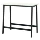 MITTZON Conference table, white/black, 47 1/4x26 3/4x41 3/8 "