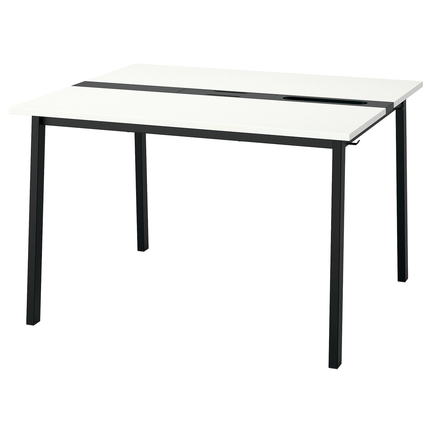 IKEA MITTZÖN（ミッツォーン）Black&White MITTZON desk, white/black, 551/8x235/8