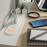 MITTZON Desk sit/stand, electric birch veneer/white, 47 1/4x31 1/2 "
