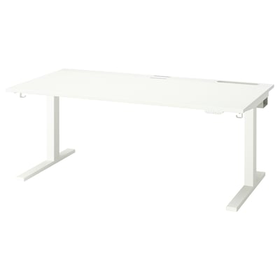 MITTZON Desk sit/stand, electric white, 63x31 1/2 "