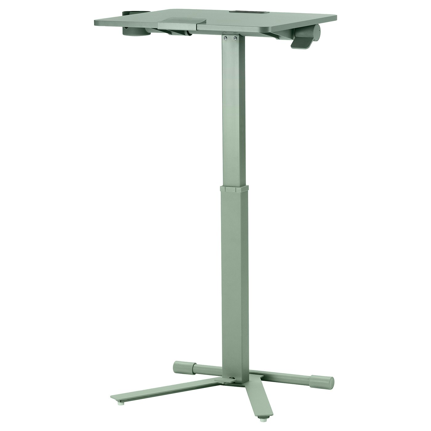MITTZON laptop table with casters, green, 26x195/8
