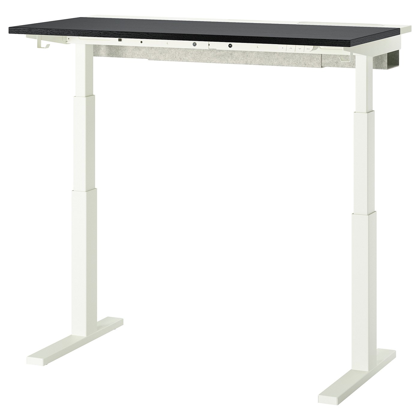 MITTZON table top, black stained/ash veneer, 471/4x187/8