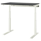 MITTZON Table top, black stained/ash veneer, 47 1/4x26 3/4 "