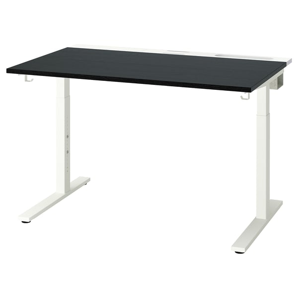 MITTZON Table top, black stained/ash veneer, 47 1/4x26 3/4 "