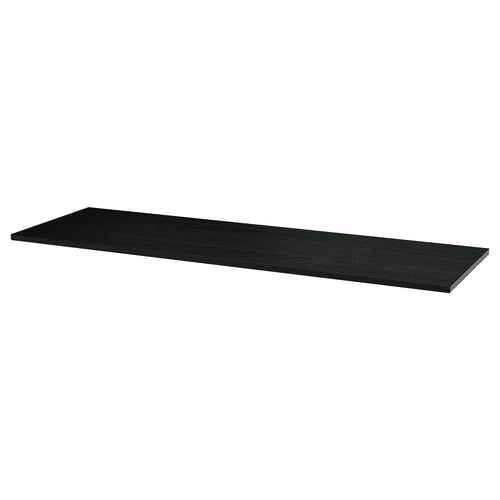 MITTZON Table top - black stained/ash veneer 63x18 7/8 "