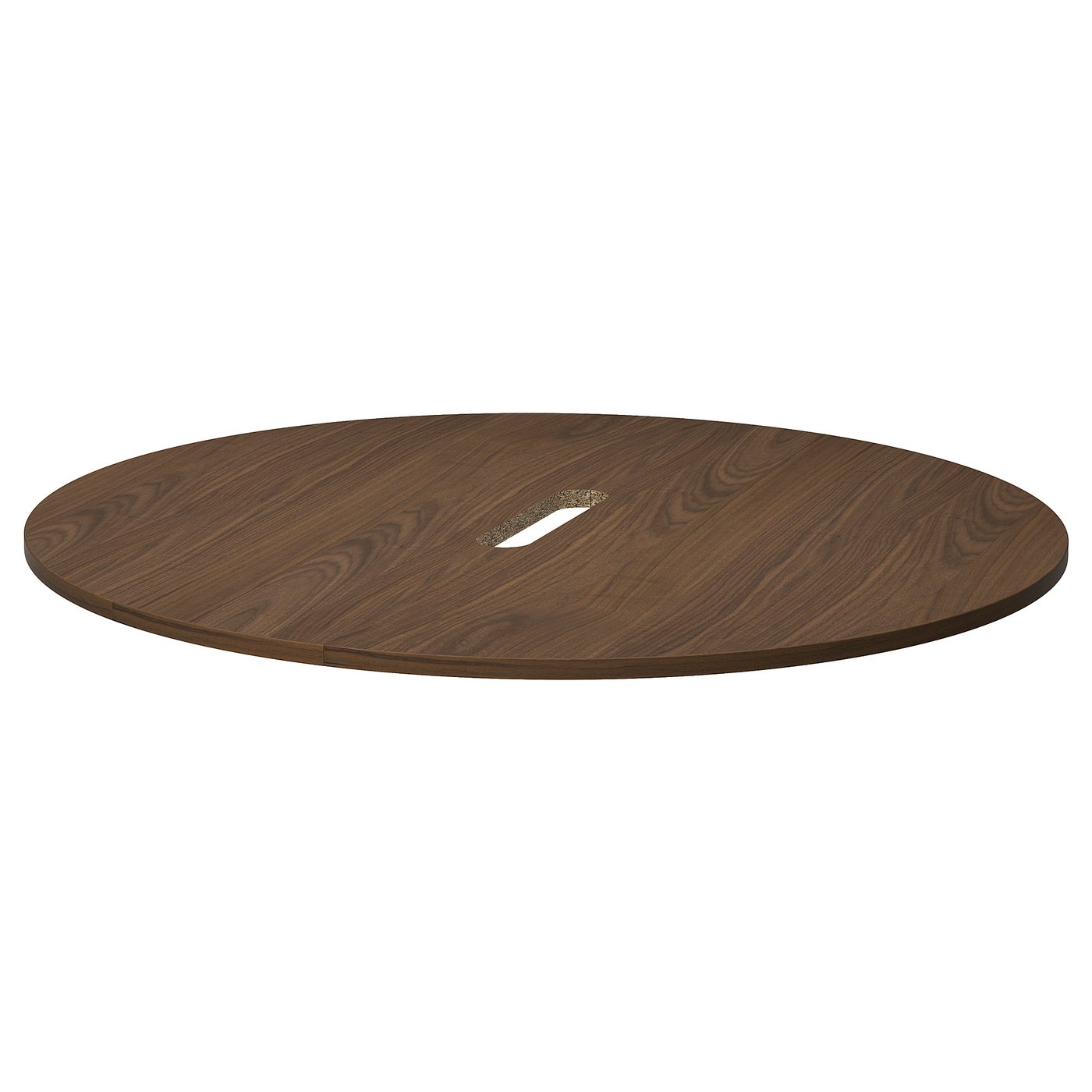 MITTZON tabletop, round/walnut veneer, 471/4