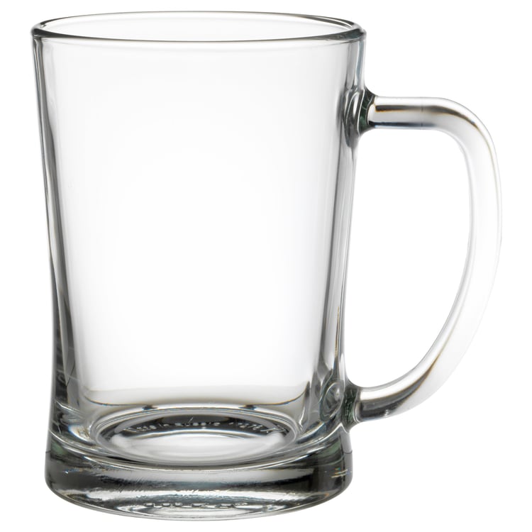 MJÖD beer mug, clear glass, 20 oz IKEA