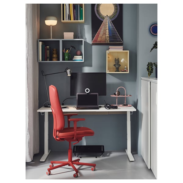 MODERMOLN Work lamp with LED bulb, chrome plated