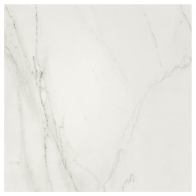 MÖCKLARP marble-white high-pressure porcelain worktop - sleek, veined, squared edge.