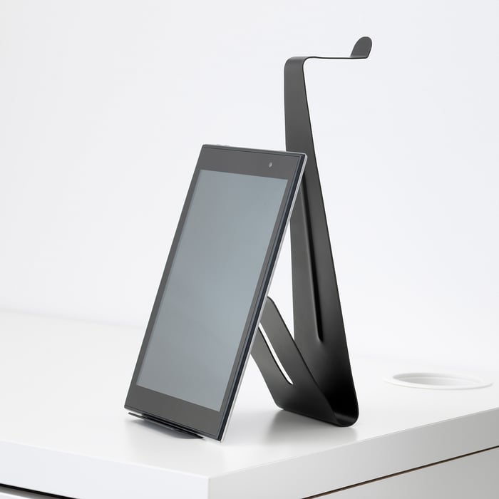 MÖJLIGHET headset and tablet stand, black IKEA