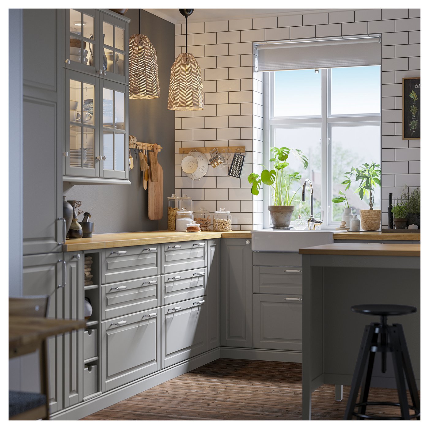 IKEAモルゲルワゴン MÖLLEKULLA countertop, oak/veneer, 98x11/2