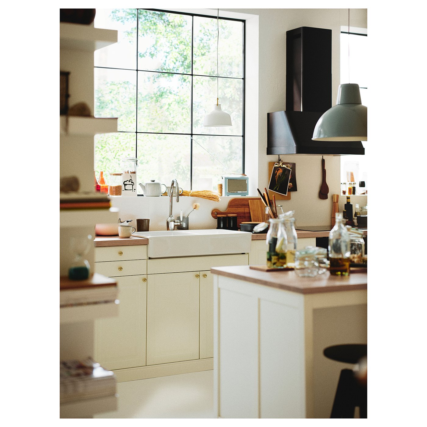 MÖLLEKULLA Countertop, oak, veneer, 74x1 1/2