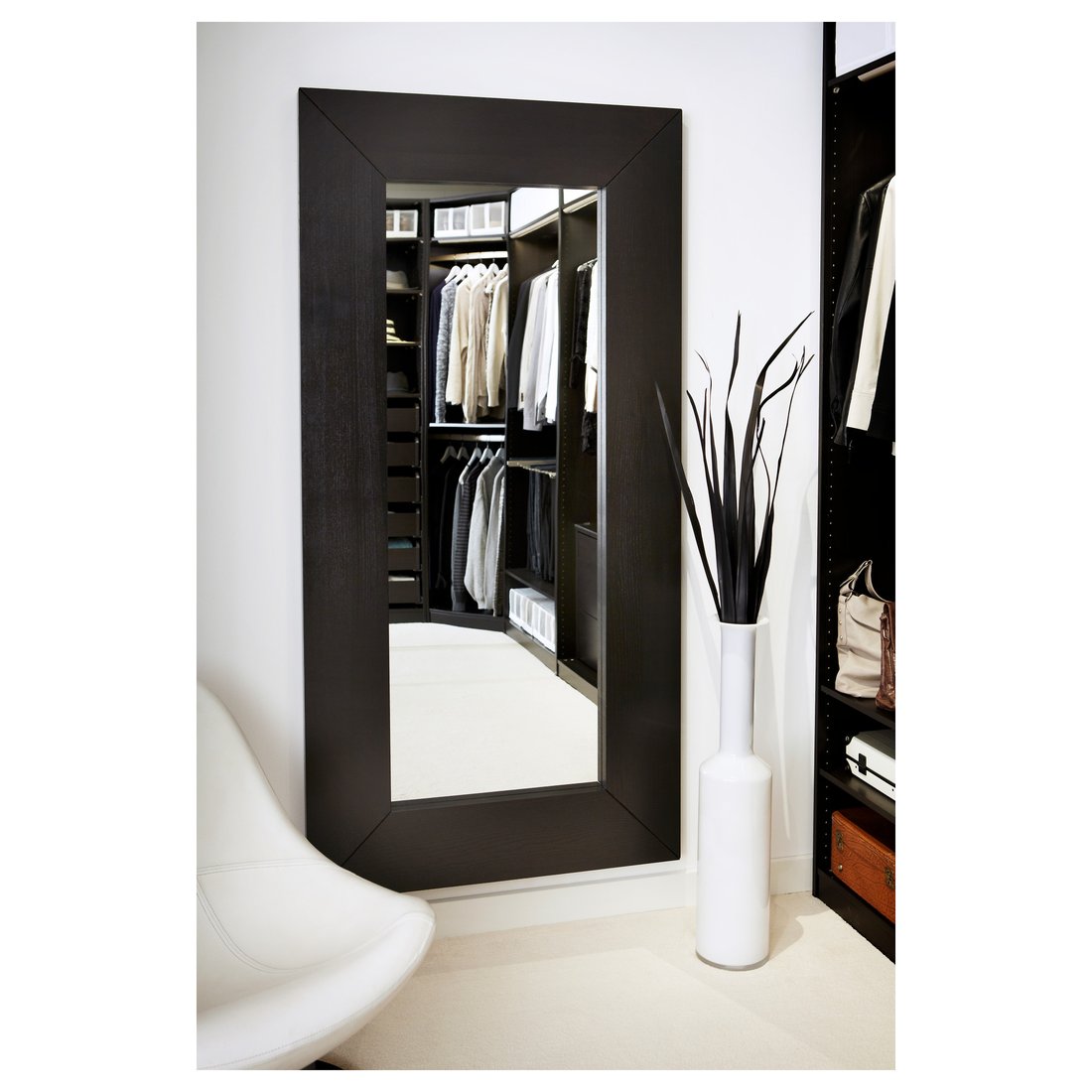 MONGSTAD Mirror, blackbrown, 37x74 3/4" IKEA