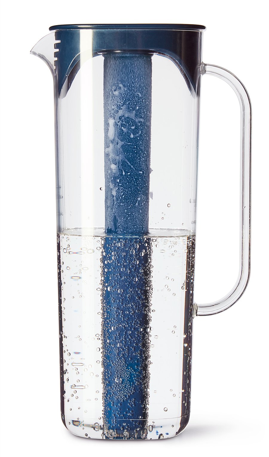 MOPPA Pitcher with lid, dark blue, transparent IKEA