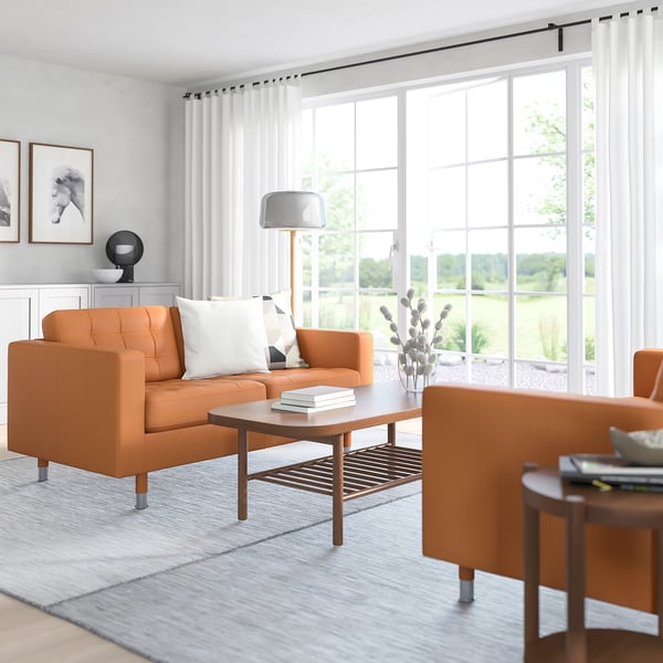 MORABO Loveseat Grann/Bomstad golden brown/metal IKEA