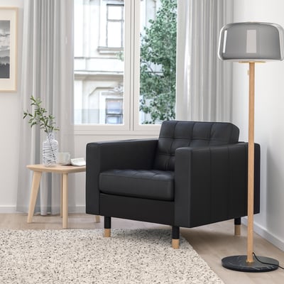 MORABO Armchair, Grann/Bomstad black/wood