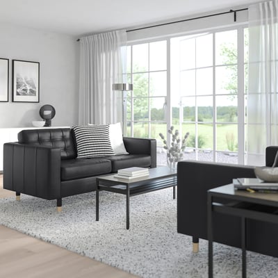 MORABO Loveseat, Grann/Bomstad black/wood