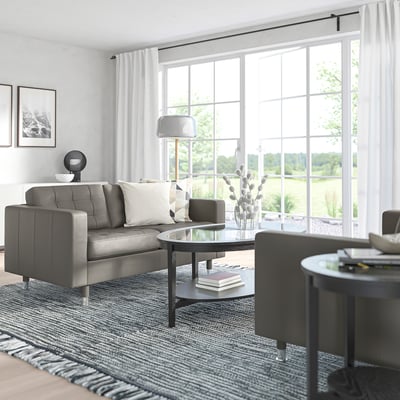 MORABO Loveseat, Grann/Bomstad gray-green/metal