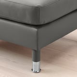 MORABO Ottoman, Grann/Bomstad gray-green/metal