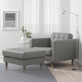 MORABO Ottoman, Grann/Bomstad gray-green/wood