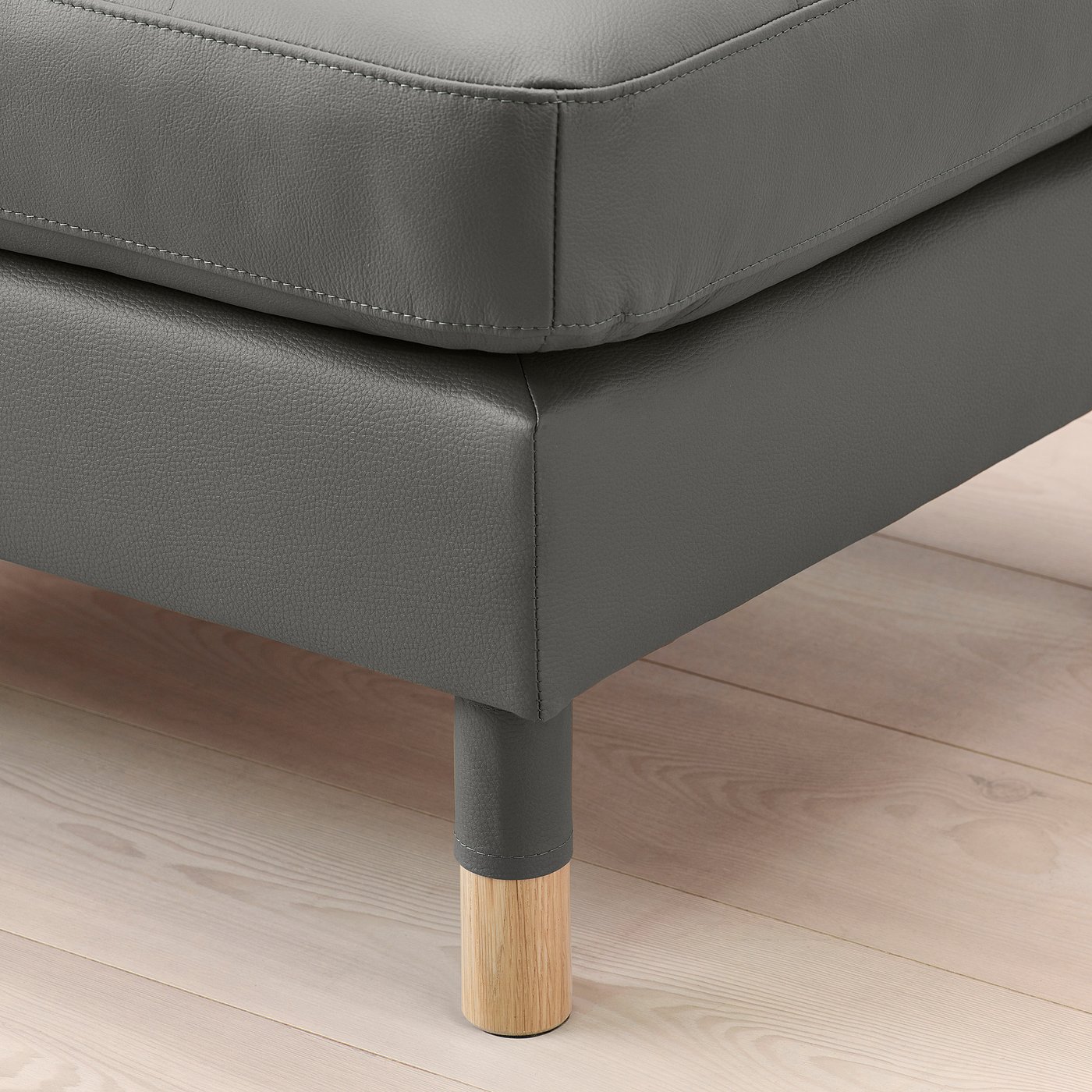 MORABO ottoman, Grann/Bomstad gray-green/wood - IKEA