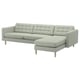 MORABO Sectional, 4-seat, Gunnared light green/wood