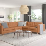 MORABO Sectional, 5-seat corner, Grann/Bomstad golden brown/wood