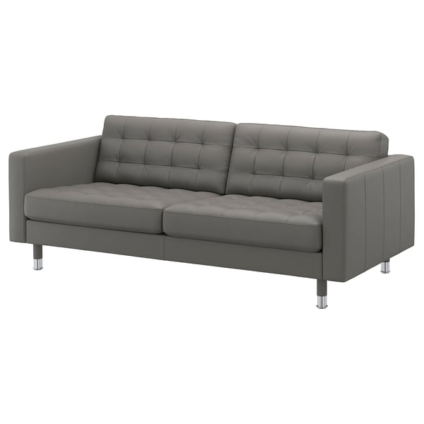 MORABO Sofa, Grann/Bomstad gray-green/metal
