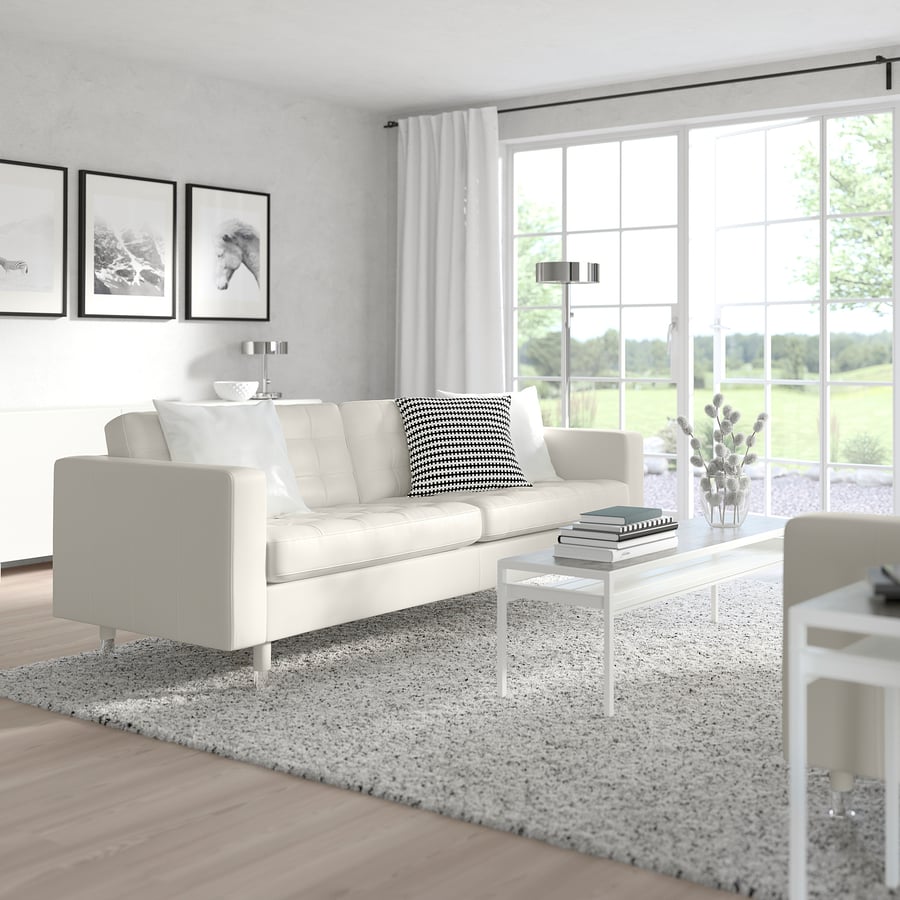 MORABO Sofa, Grann/Bomstad white/metal IKEA