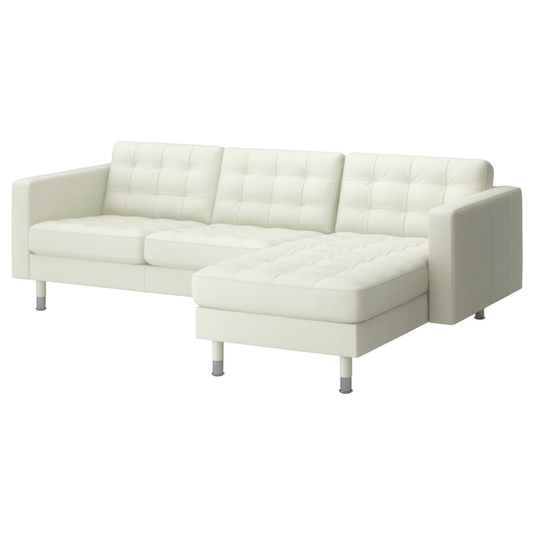 MORABO Sofa, with chaise/Grann/Bomstad white/metal IKEA