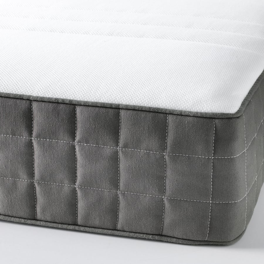 Foam mattress, firm, dark gray, Queen IKEA