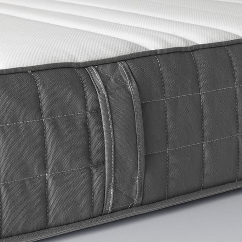Foam mattress, medium firm, dark gray, Queen IKEA