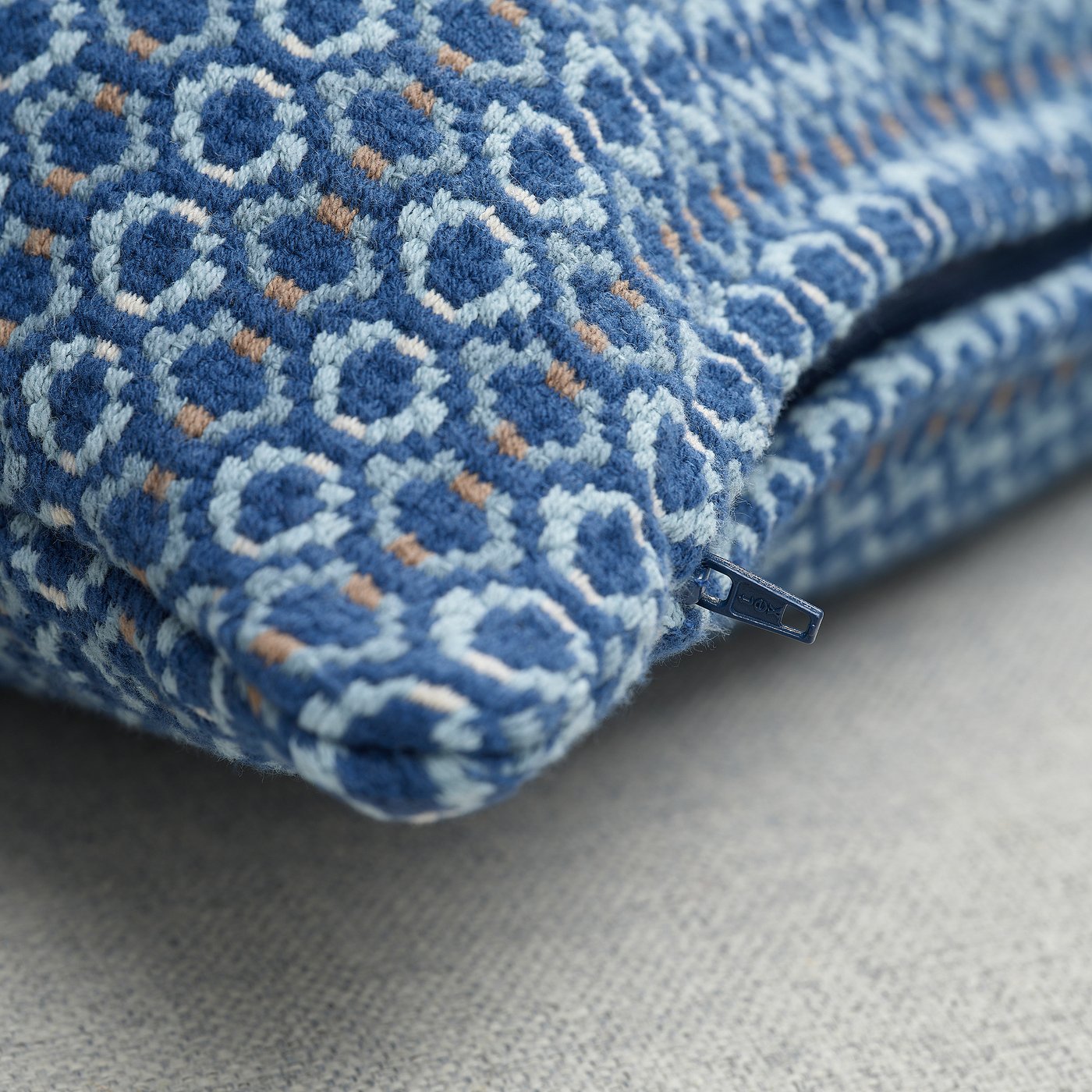 MOROTSMOTT cushion cover, dark blue/gray-blue, 20x20