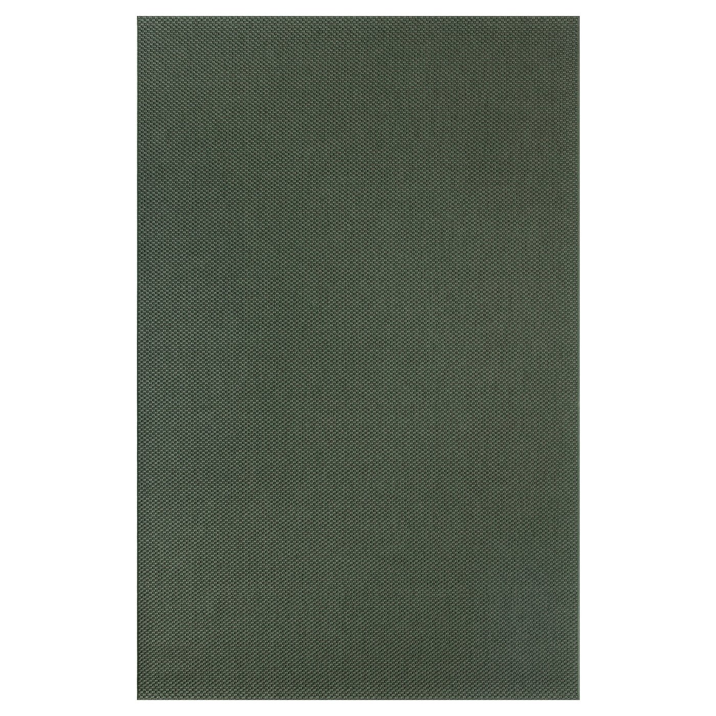 Rug Flatwoven, In/Outdoor, Dark Green