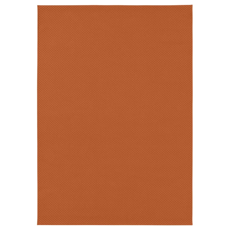 MORUM rug flatwoven, in/outdoor, orange, 5'3