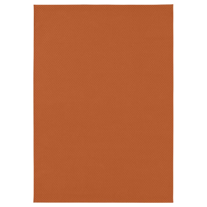 MORUM rug flatwoven, in/outdoor, orange, 5'3
