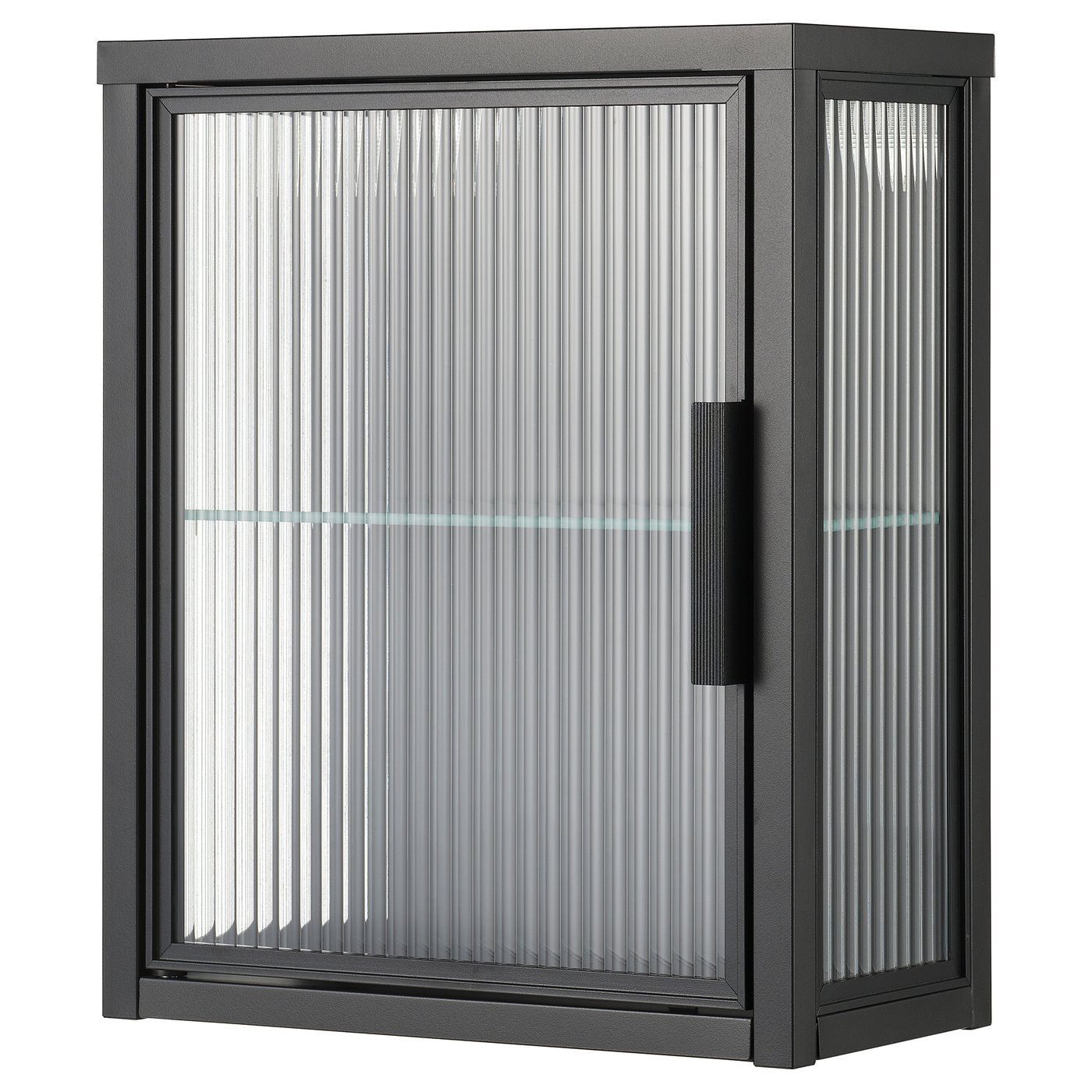 Wall Cabinet With Glass Door, Anthracite
