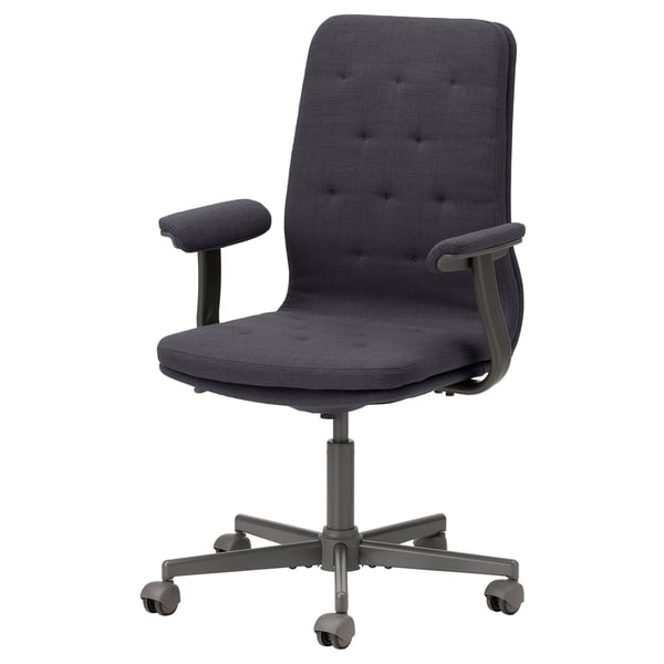 chair with casters, Naggen dark gray - IKEA