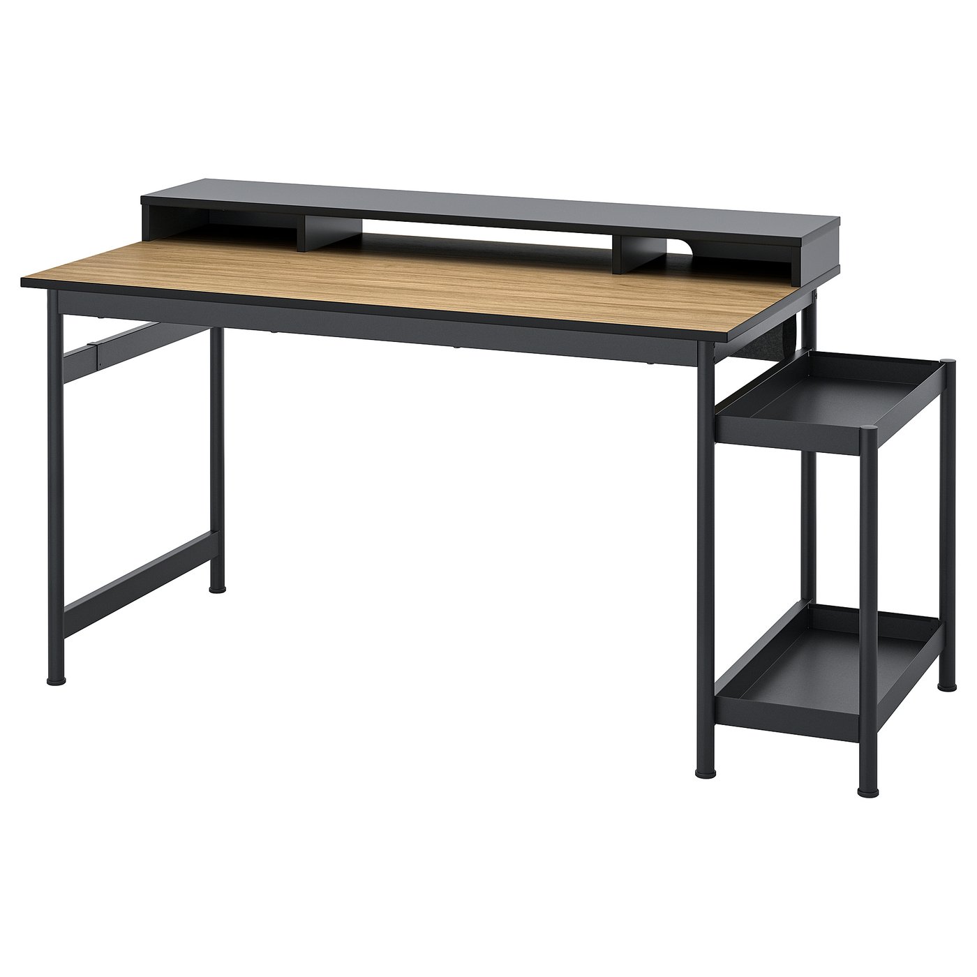 IKEAイケアデスクAMLIDEN＋OLOV ÅMLIDEN / OLOV Table gray-green, black - IKEAPEDIA