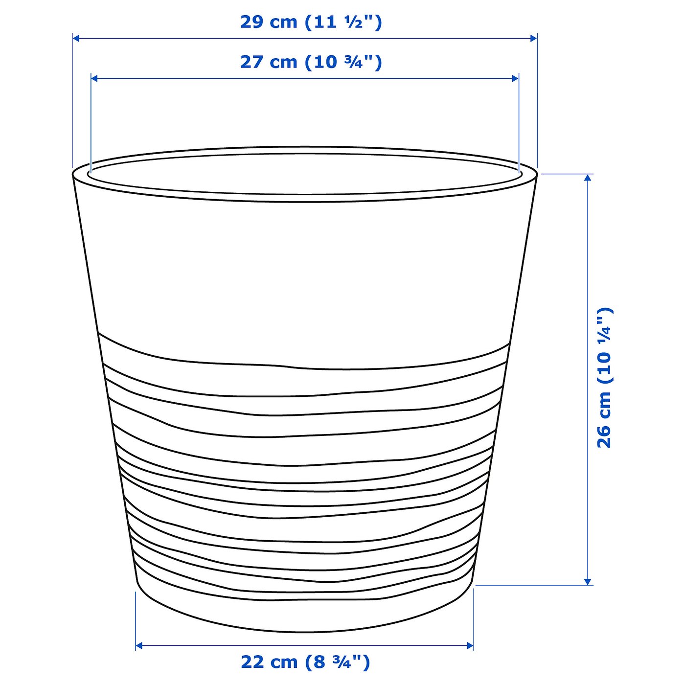 Muskot Plant Pot White 9 Ikea